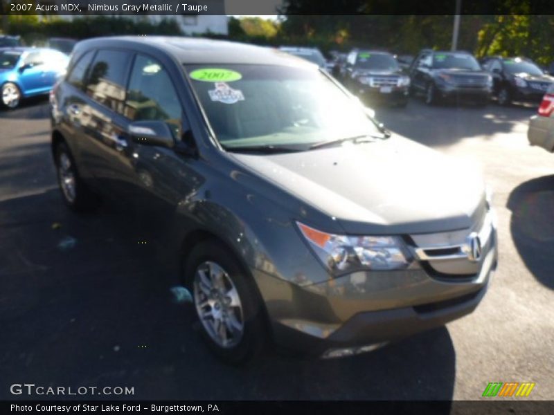 Nimbus Gray Metallic / Taupe 2007 Acura MDX