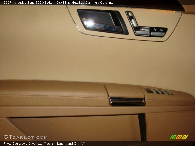 Capri Blue Metallic / Cashmere/Savanna 2007 Mercedes-Benz S 550 Sedan