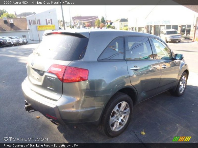 Nimbus Gray Metallic / Taupe 2007 Acura MDX