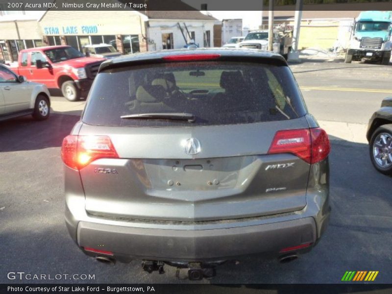 Nimbus Gray Metallic / Taupe 2007 Acura MDX