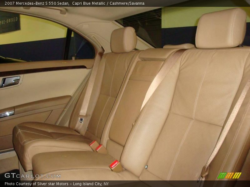 Capri Blue Metallic / Cashmere/Savanna 2007 Mercedes-Benz S 550 Sedan