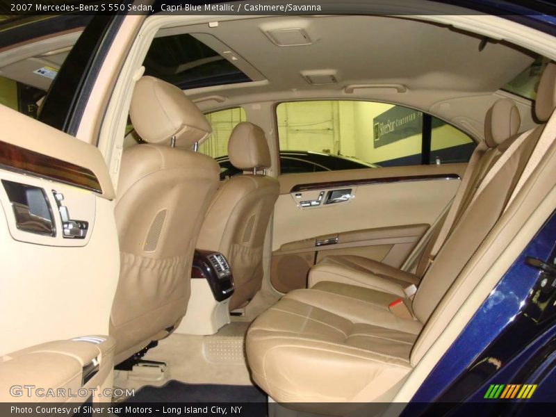 Capri Blue Metallic / Cashmere/Savanna 2007 Mercedes-Benz S 550 Sedan