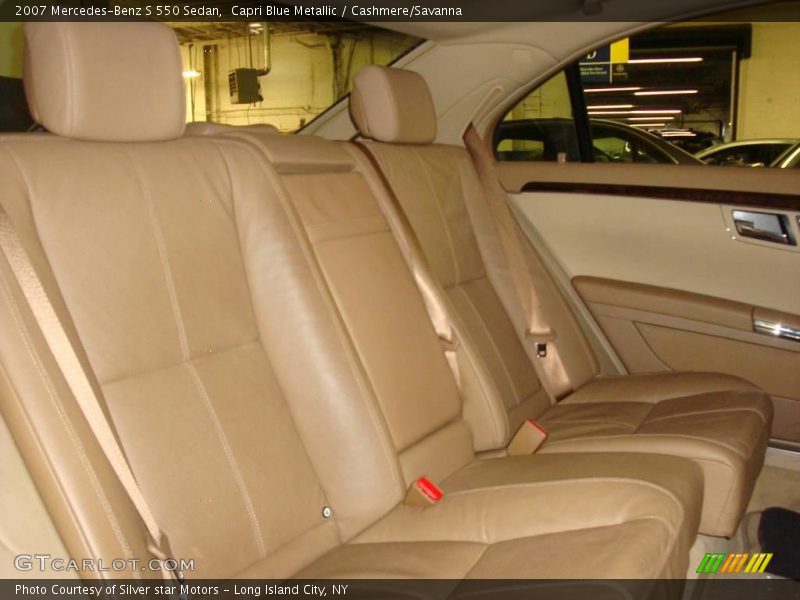 Capri Blue Metallic / Cashmere/Savanna 2007 Mercedes-Benz S 550 Sedan