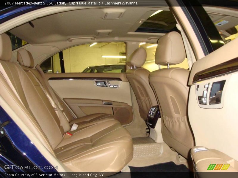 Capri Blue Metallic / Cashmere/Savanna 2007 Mercedes-Benz S 550 Sedan