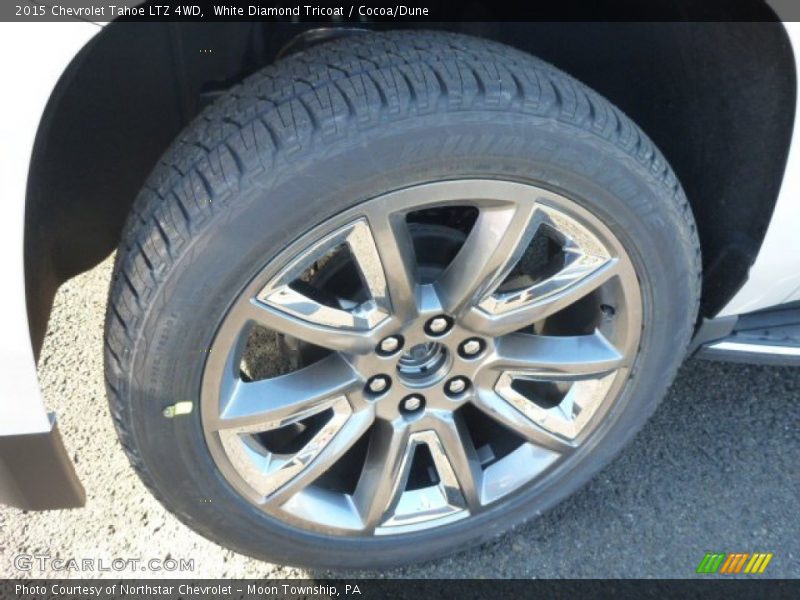 White Diamond Tricoat / Cocoa/Dune 2015 Chevrolet Tahoe LTZ 4WD