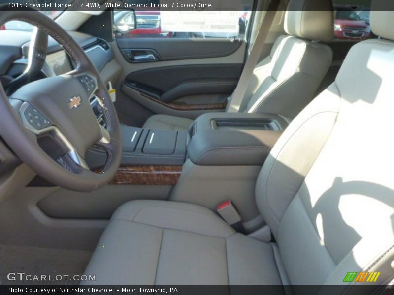 White Diamond Tricoat / Cocoa/Dune 2015 Chevrolet Tahoe LTZ 4WD