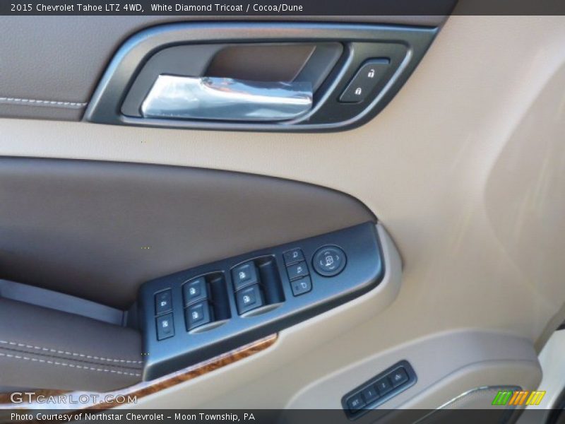 White Diamond Tricoat / Cocoa/Dune 2015 Chevrolet Tahoe LTZ 4WD