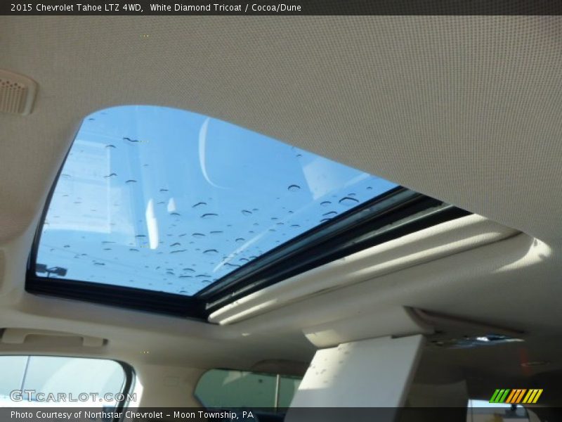 White Diamond Tricoat / Cocoa/Dune 2015 Chevrolet Tahoe LTZ 4WD