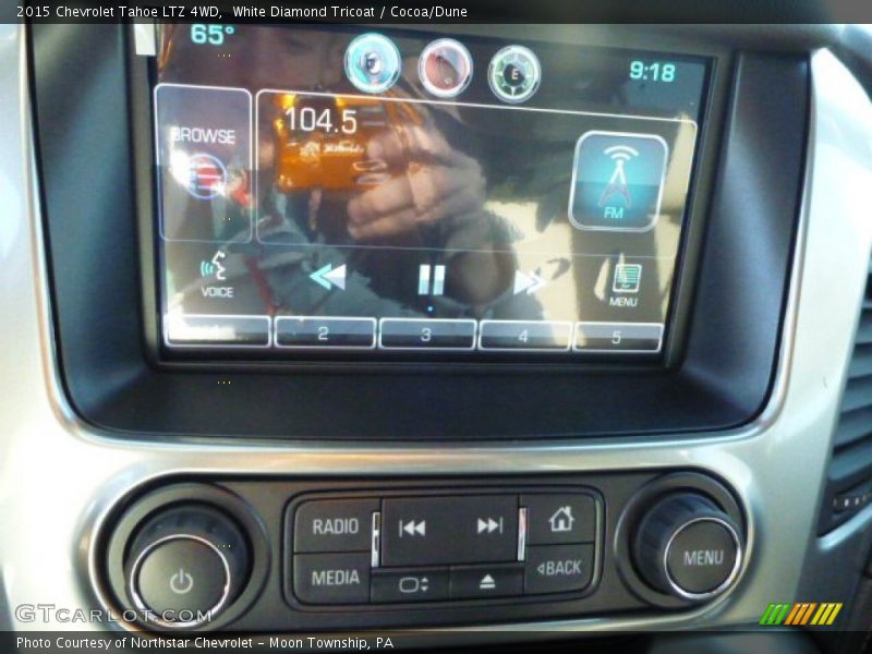 White Diamond Tricoat / Cocoa/Dune 2015 Chevrolet Tahoe LTZ 4WD