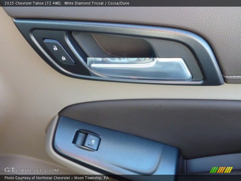 White Diamond Tricoat / Cocoa/Dune 2015 Chevrolet Tahoe LTZ 4WD