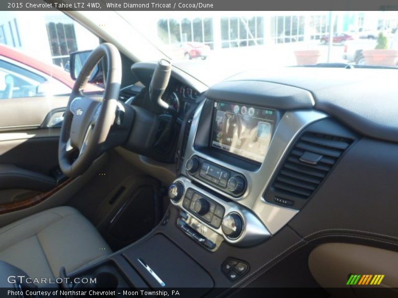 White Diamond Tricoat / Cocoa/Dune 2015 Chevrolet Tahoe LTZ 4WD