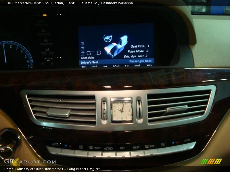 Capri Blue Metallic / Cashmere/Savanna 2007 Mercedes-Benz S 550 Sedan