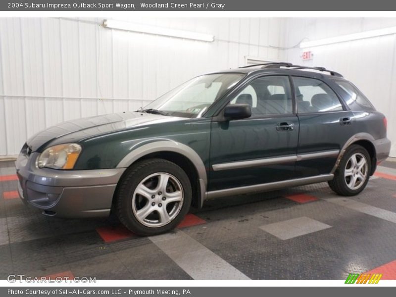 Woodland Green Pearl / Gray 2004 Subaru Impreza Outback Sport Wagon