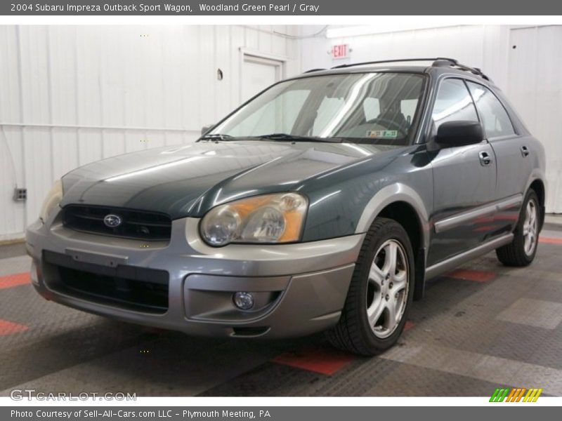 Woodland Green Pearl / Gray 2004 Subaru Impreza Outback Sport Wagon