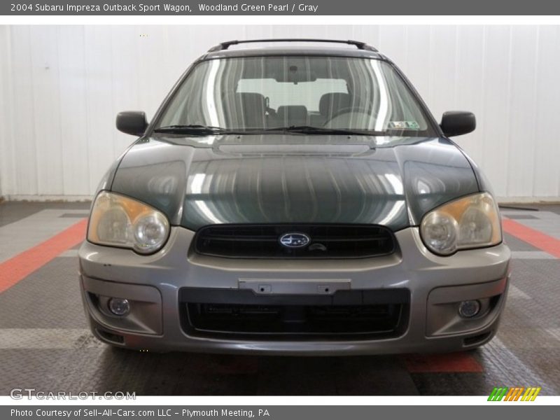 Woodland Green Pearl / Gray 2004 Subaru Impreza Outback Sport Wagon