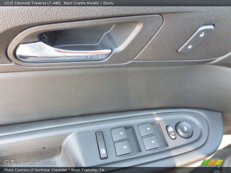 Black Granite Metallic / Ebony 2015 Chevrolet Traverse LT AWD