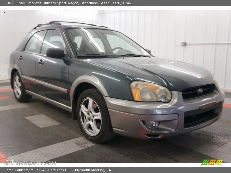 Woodland Green Pearl / Gray 2004 Subaru Impreza Outback Sport Wagon