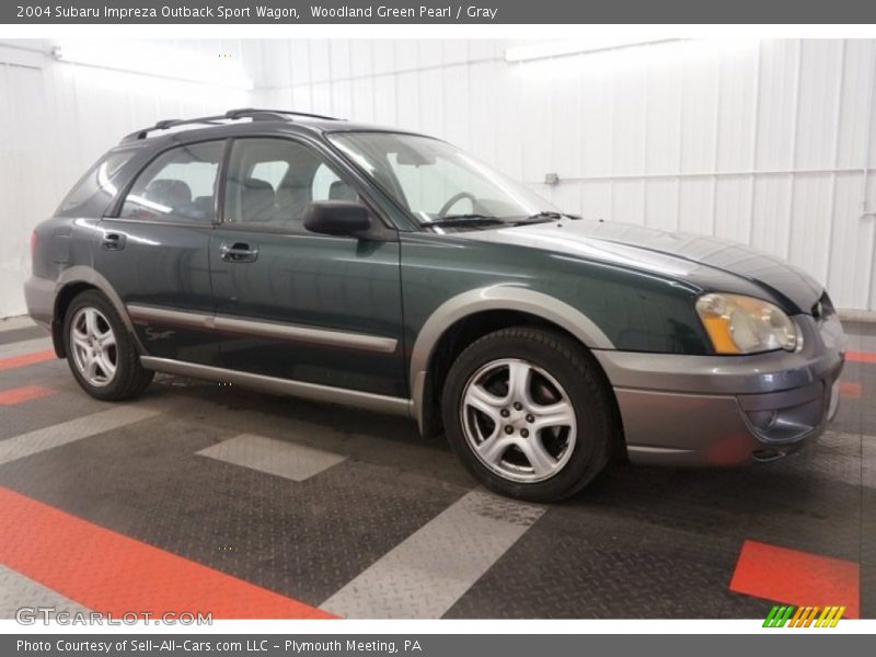 Woodland Green Pearl / Gray 2004 Subaru Impreza Outback Sport Wagon
