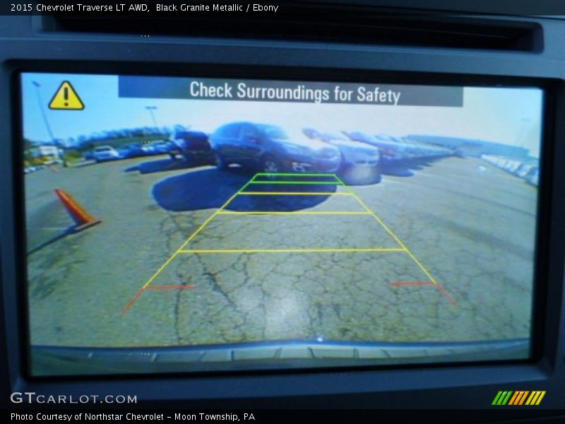 Black Granite Metallic / Ebony 2015 Chevrolet Traverse LT AWD
