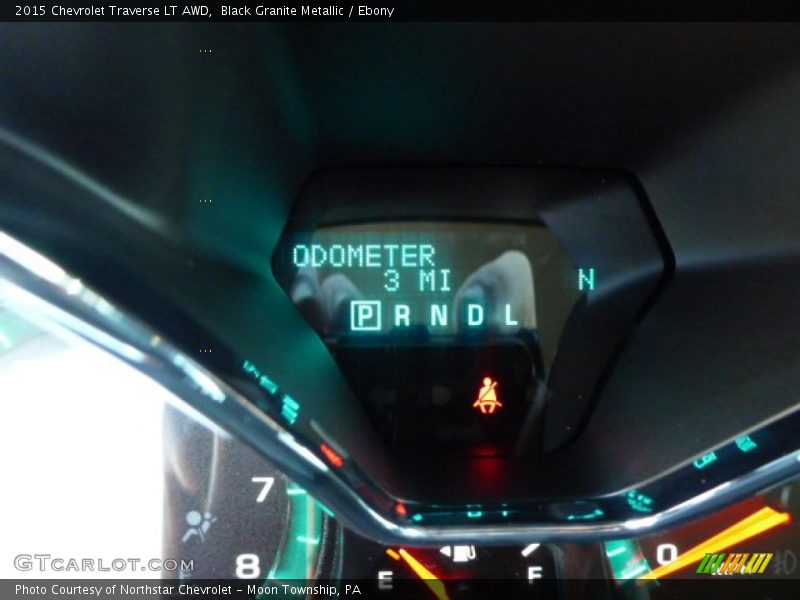 Black Granite Metallic / Ebony 2015 Chevrolet Traverse LT AWD