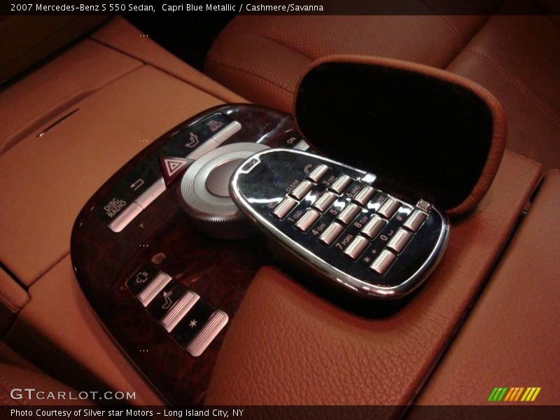 Capri Blue Metallic / Cashmere/Savanna 2007 Mercedes-Benz S 550 Sedan