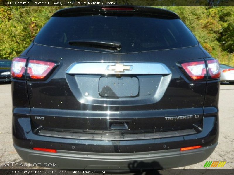 Black Granite Metallic / Ebony 2015 Chevrolet Traverse LT AWD