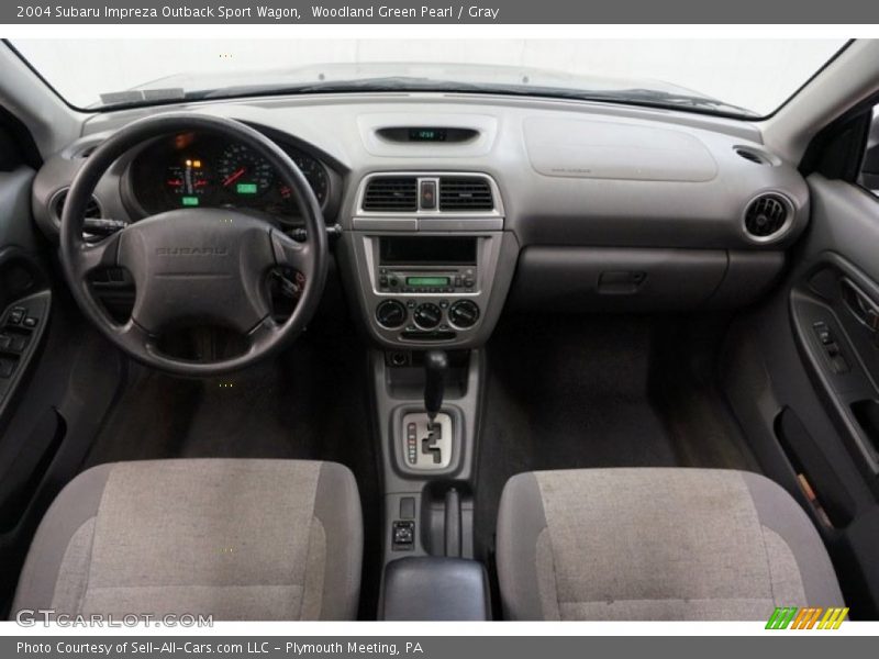 Woodland Green Pearl / Gray 2004 Subaru Impreza Outback Sport Wagon