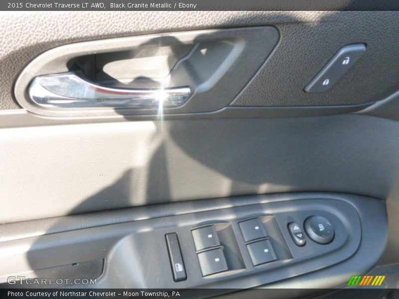 Black Granite Metallic / Ebony 2015 Chevrolet Traverse LT AWD