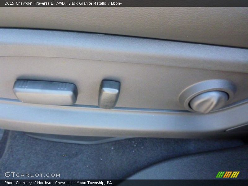 Black Granite Metallic / Ebony 2015 Chevrolet Traverse LT AWD