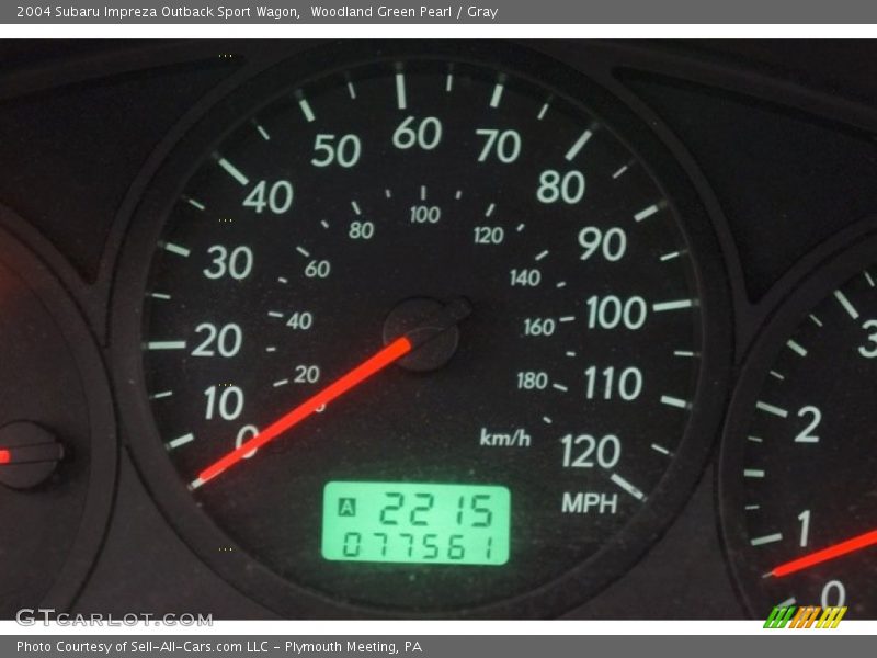 Woodland Green Pearl / Gray 2004 Subaru Impreza Outback Sport Wagon