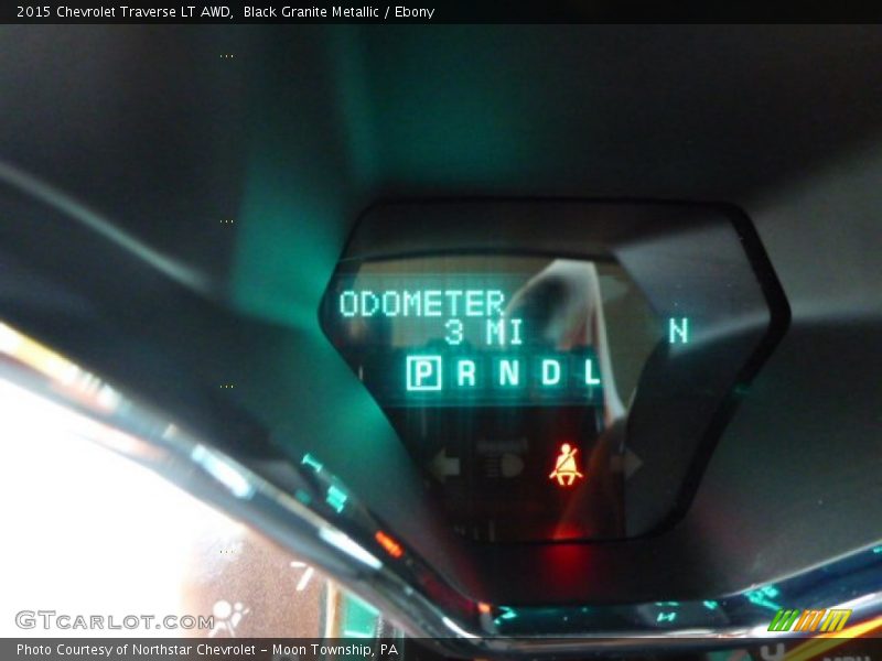 Black Granite Metallic / Ebony 2015 Chevrolet Traverse LT AWD