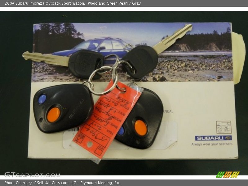 Woodland Green Pearl / Gray 2004 Subaru Impreza Outback Sport Wagon