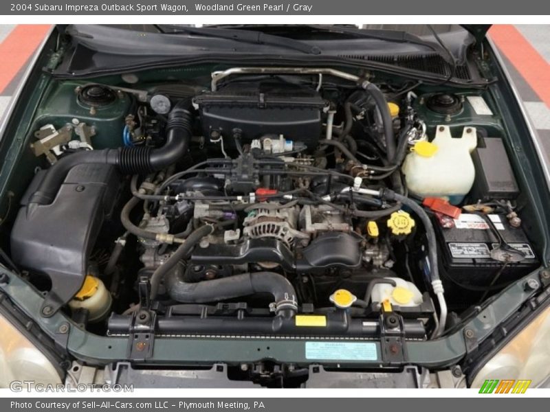 Woodland Green Pearl / Gray 2004 Subaru Impreza Outback Sport Wagon