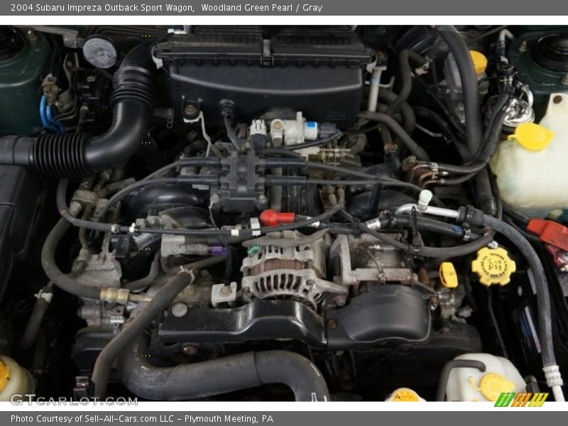 Woodland Green Pearl / Gray 2004 Subaru Impreza Outback Sport Wagon