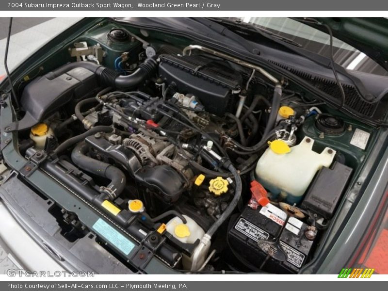 Woodland Green Pearl / Gray 2004 Subaru Impreza Outback Sport Wagon