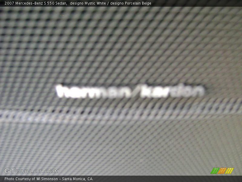 designo Mystic White / designo Porcelain Beige 2007 Mercedes-Benz S 550 Sedan
