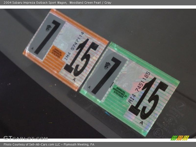 Woodland Green Pearl / Gray 2004 Subaru Impreza Outback Sport Wagon