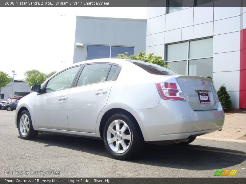 Brilliant Silver / Charcoal/Steel 2008 Nissan Sentra 2.0 SL