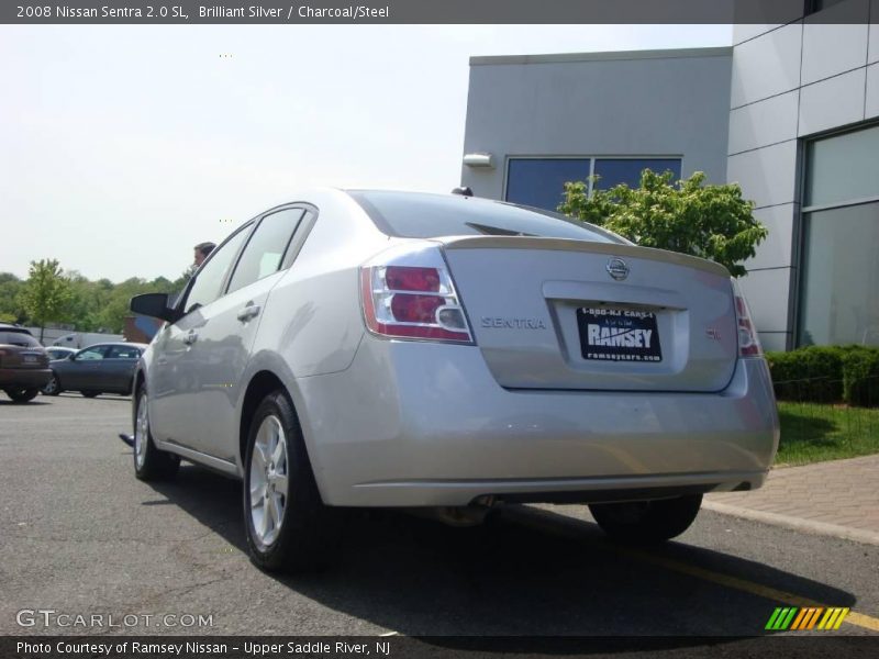 Brilliant Silver / Charcoal/Steel 2008 Nissan Sentra 2.0 SL
