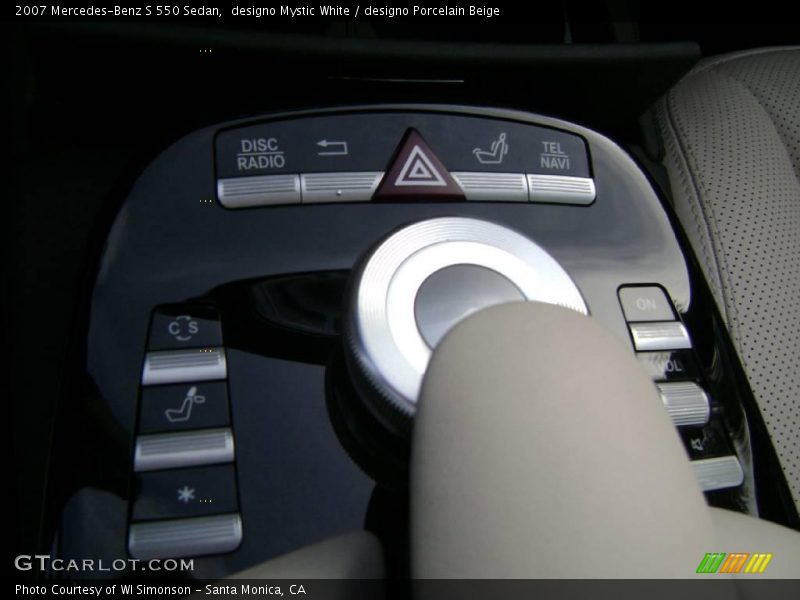 designo Mystic White / designo Porcelain Beige 2007 Mercedes-Benz S 550 Sedan