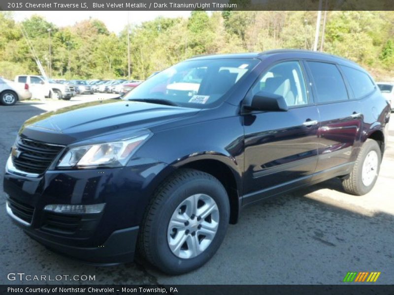 Blue Velvet Metallic / Dark Titanium/Light Titanium 2015 Chevrolet Traverse LS