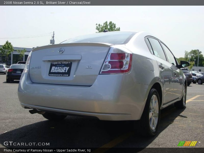 Brilliant Silver / Charcoal/Steel 2008 Nissan Sentra 2.0 SL