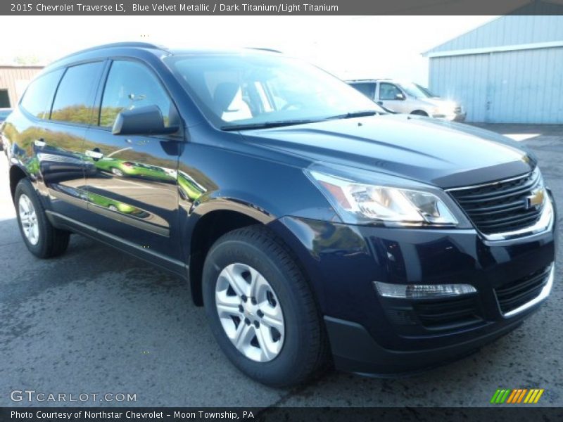 Blue Velvet Metallic / Dark Titanium/Light Titanium 2015 Chevrolet Traverse LS