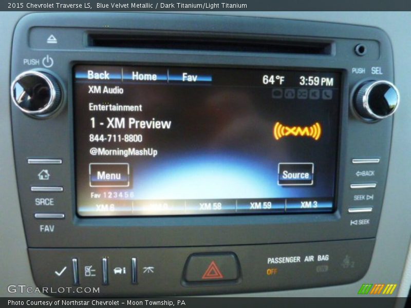 Blue Velvet Metallic / Dark Titanium/Light Titanium 2015 Chevrolet Traverse LS