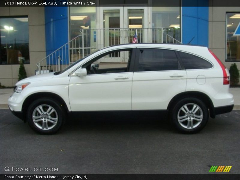 Taffeta White / Gray 2010 Honda CR-V EX-L AWD