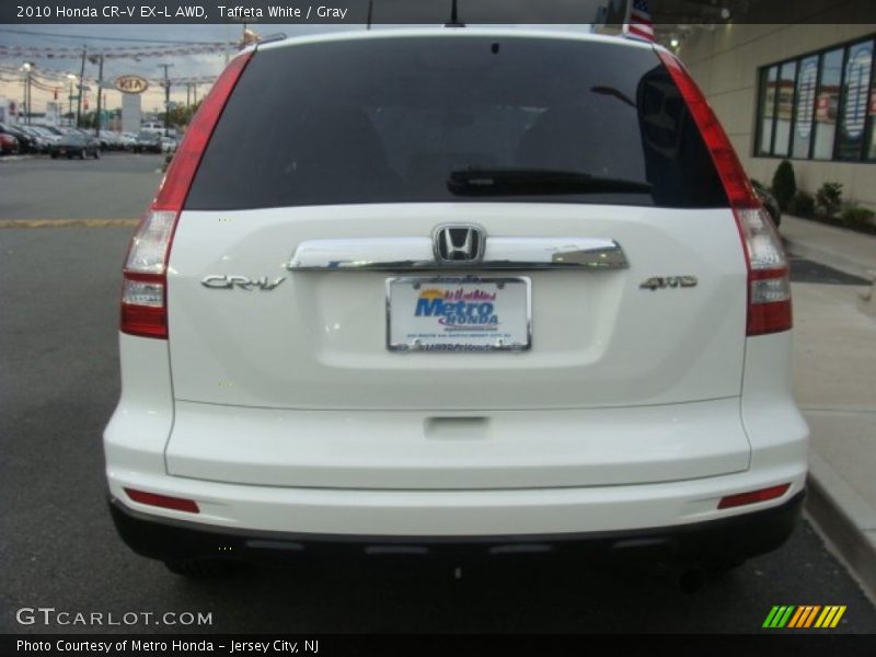 Taffeta White / Gray 2010 Honda CR-V EX-L AWD