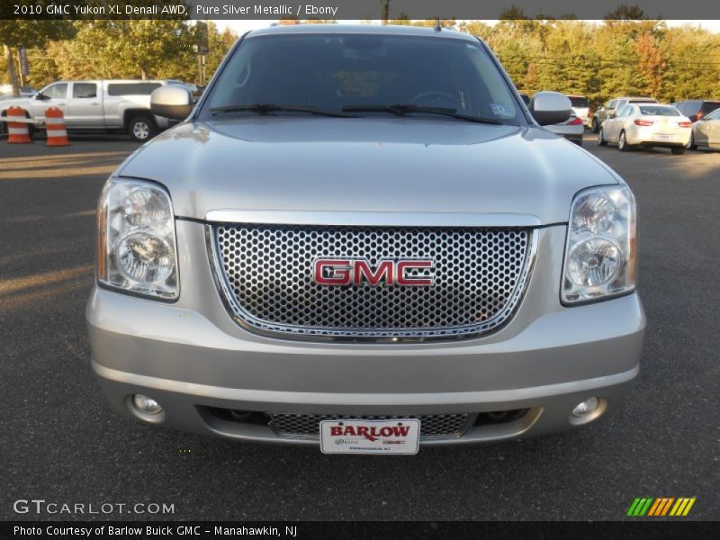 Pure Silver Metallic / Ebony 2010 GMC Yukon XL Denali AWD