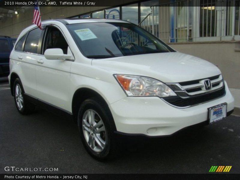 Taffeta White / Gray 2010 Honda CR-V EX-L AWD