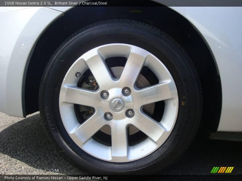 Brilliant Silver / Charcoal/Steel 2008 Nissan Sentra 2.0 SL