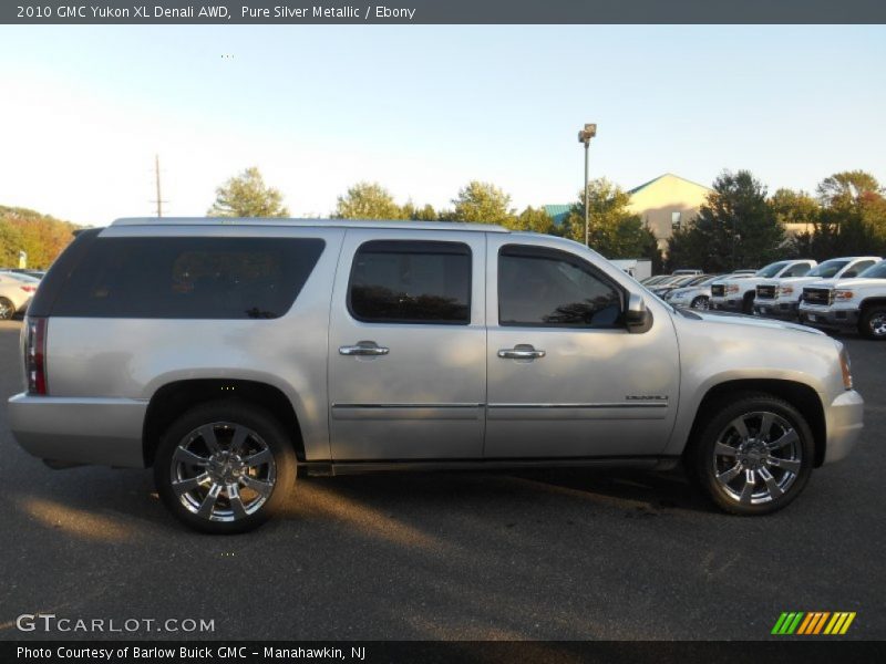 Pure Silver Metallic / Ebony 2010 GMC Yukon XL Denali AWD